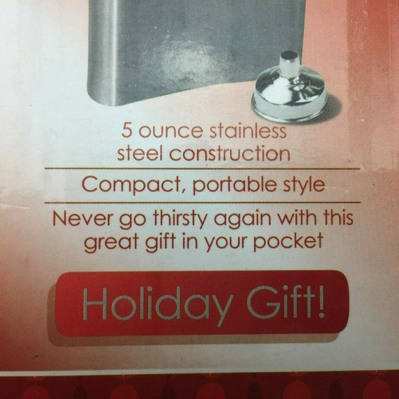 Totes Stainless Steel Flask Funnel Set Holds 5 Ounces - Picture 5 of 9